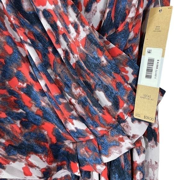 Rachel Rachel Roy V- Neck Sleeveless Lined Multicolored Multiprint Dress S - Picture 8 of 16